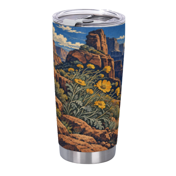 Wildflower Canyon River 20 oz Insulated Straw Tumbler