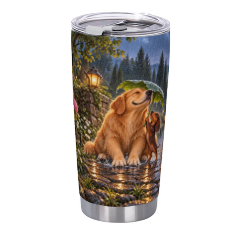 Big Dog, Small Umbrella 20 oz Insulated Straw Tumbler